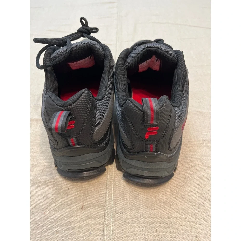 Fila Men's Athletic Shoes Sneakers Dark‎ Gray Red Lace Up Size 12